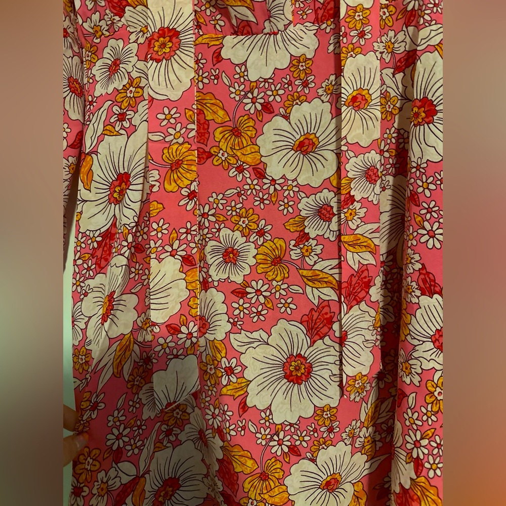 Traffic People Lourdes Pink Floral Dress - Size Small - Picture 3 of 3